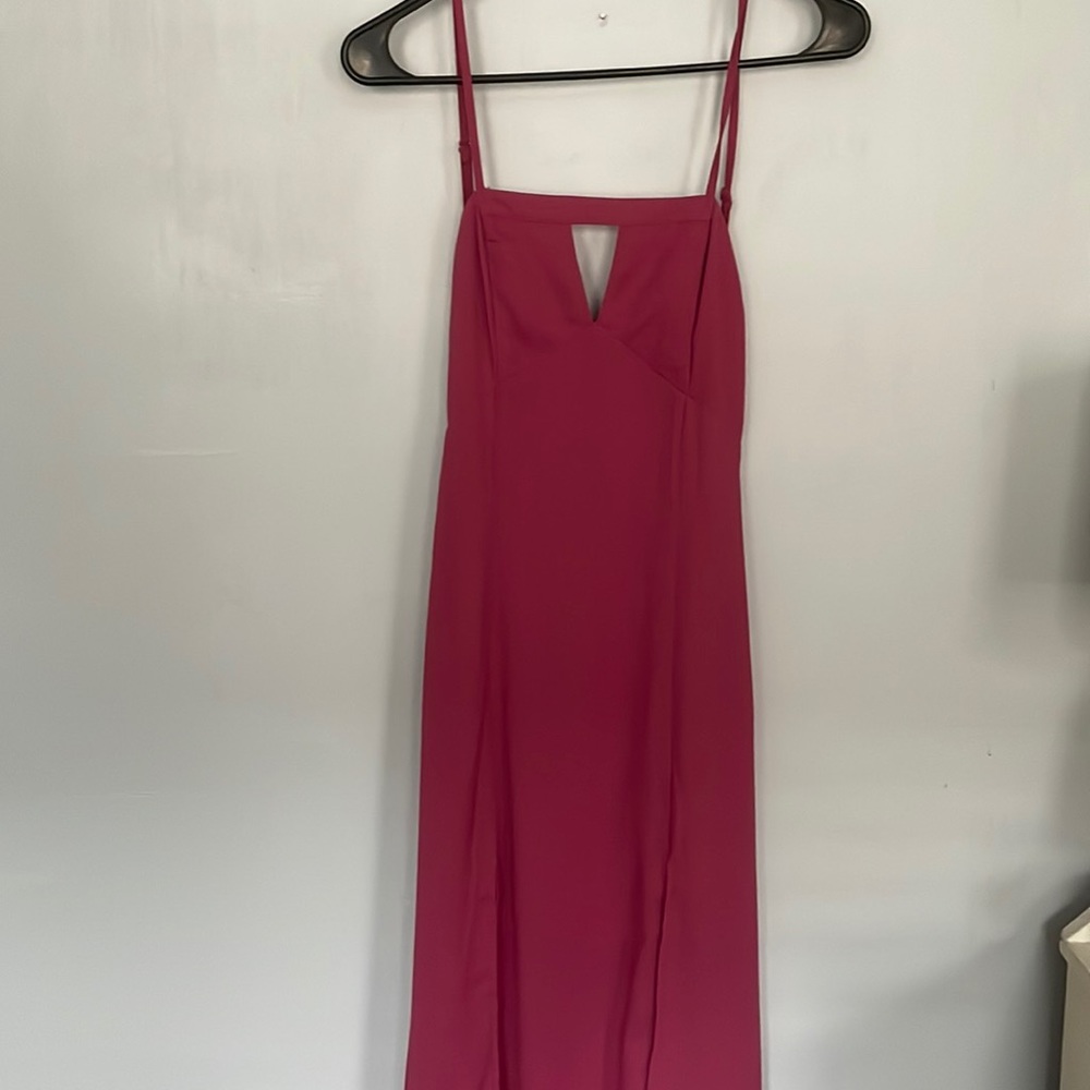 Long pink Toni dress